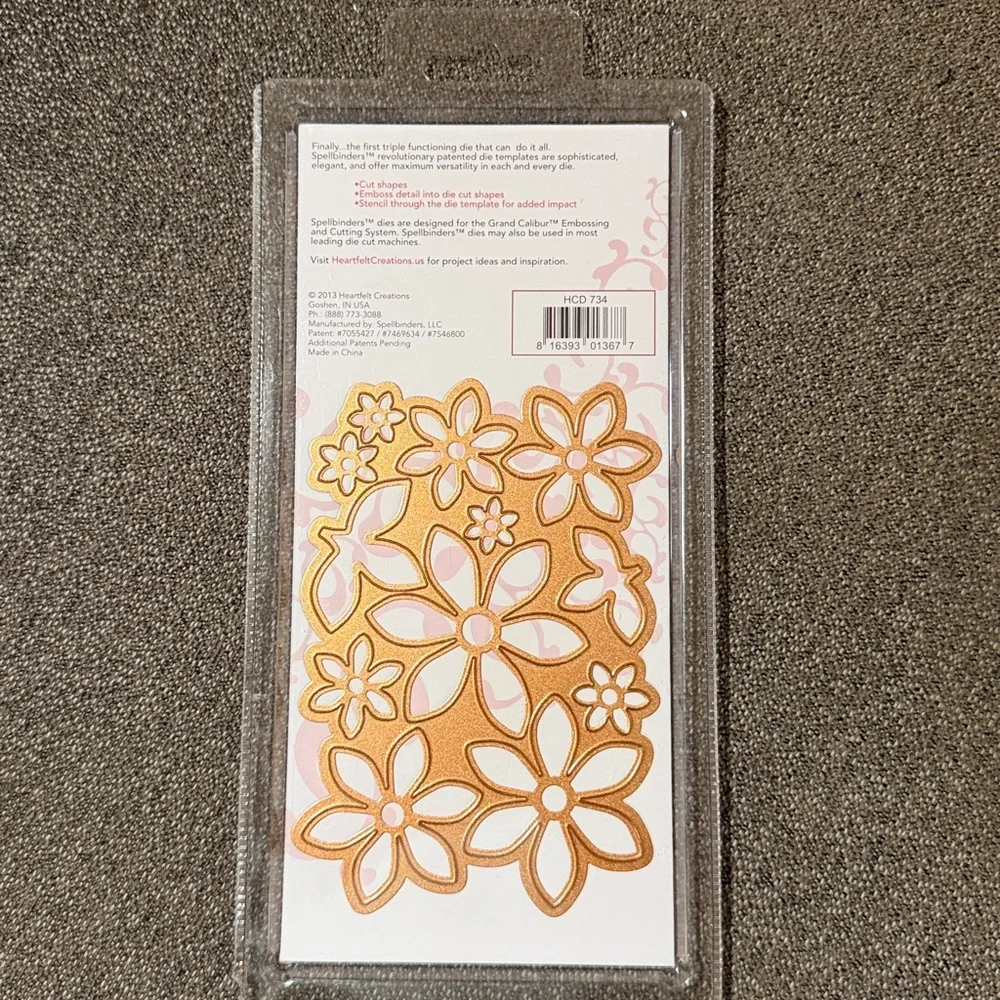 Spellbinders Shapeabilities Sun Kissed Flower HDC 734 NWT